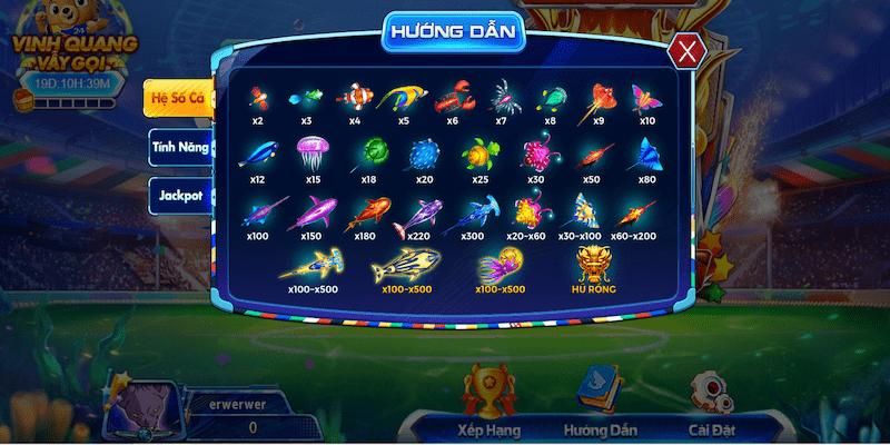 Game bắn cá với đồ hoạ đẹp mắt tại cổng game